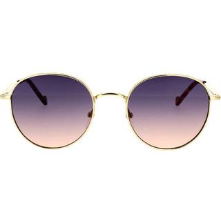 Liu Jo Kvinde LJ133S 717 Solbriller Metal Guld Blå Rund Normal Skygge