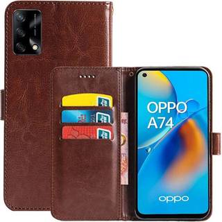 Wallet Cover 3-kort Oppo A74 4G  - brun