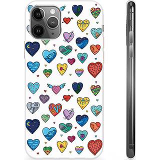 iPhone 11 Pro Max TPU Cover - Hjerter