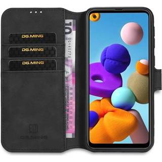 DG-Ming Wallet cover 3-kort Samsung Galaxy A21s (SM-A217F)  - sort