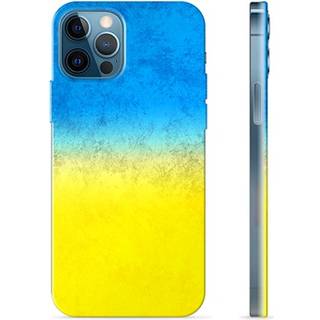 iPhone 12 Pro TPU Cover Ukrainsk Flag - Tofarvet
