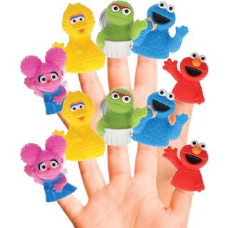 Sesame street 10 stykker finger dukkete sæt - fest favoriserer uddannelses bad legetøj flydende pool legetøj strand legetøj finger legetøj legeti