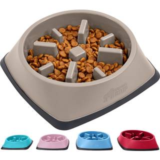 Gorilla greb 100% bpa gratis langsom feeder kat og hunde sk?l bremser k?ledyr spiser forhindrer overspisende hvalpetr?ning store sm? racer sjov p