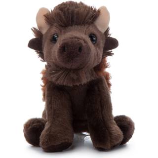 Petting Zoo Bison udstoppede dyreplushie -gaver til b?rn Wild Onez Babiez Zoo Animals Bison Plush Toy 6 inches
