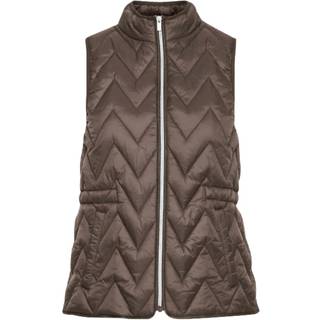 Fransa dame vest FRBAPADDING 3 - Pine Bark - S