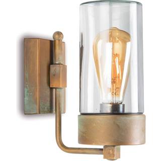 Moretti Luce Udendørs væglampe Silindar, dæmpbar, Bronze/messing, Messing, Antik