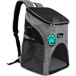 Petami Små hunde og katte rygsæk Carrier Airline godkendt PET -rygsæk Carrier Ventilated Safety Strap Buckle Support Designet til vandreture Camp