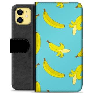 iPhone 11 Premium Flip Cover med Pung - Bananer