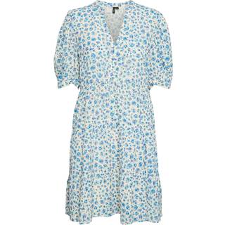 Vero Moda dame kjole VMLYLA - Snow White Directoire Blue Flower - S