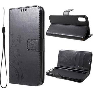 Butterfly Series iPhone XR Flip Cover med Pung - Sort