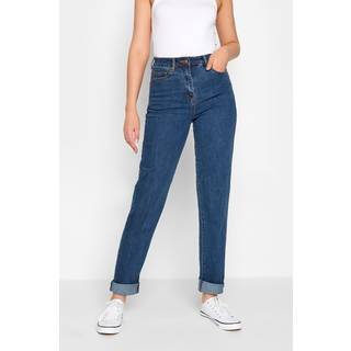 Lts Tall Indigo Blue Washed Stretch Mom Jeans Long > 18 Lts | Tall Women's Mom & Boyfriend Jeans - Long 18