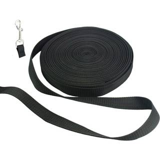Hundetræningssnor til kæledyr og hvalp, 15 m lang, tilkaldstræning, ca. 2,5 cm bred