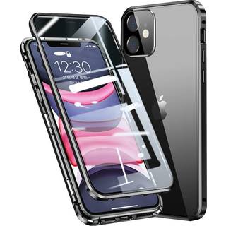 iPhone 11 360⁰ Magnetisk Cover m. Glas Bagside & Forside - Sort