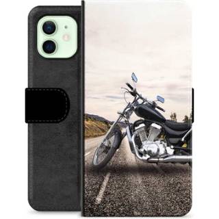 iPhone 12 Premium Flip Cover med Pung - Motorcykel