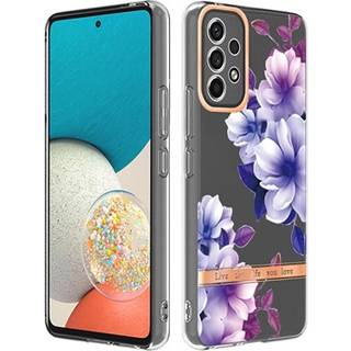 Flower Series Samsung Galaxy A53 5G TPU Cover - Lilla Begonia