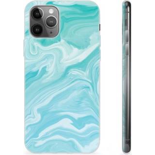 iPhone 11 Pro Max TPU Cover - Blå Marmor