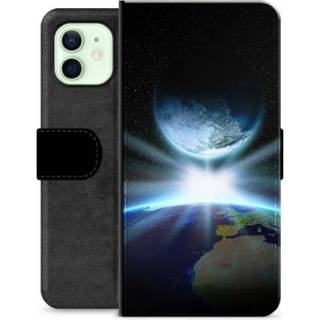 iPhone 12 Premium Flip Cover med Pung - Verdensrum