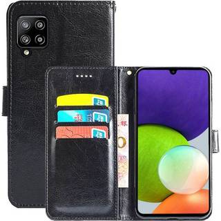 Wallet Cover 3-kort Samsung Galaxy A22 4G  - sort
