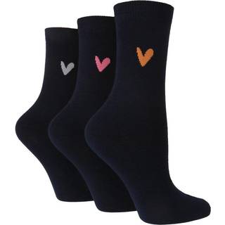 Caroline Gardner Caroline Gardner Blue Signature Heart Crew Socks