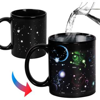 Kmiles varme?ndrende konstellation krus farve skiftende krus magisk kaffekrimt te cup 12 ounce - nyhed til jul sjove gaver