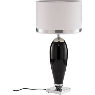 Bordlampe Lund Argon, Hvid/opal, Stue/spisestue, Tekstil/stof/silke