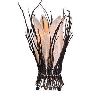 Woru Bordlampe STELLA, Mørkt træ, Stue/spisestue, Træ, Design