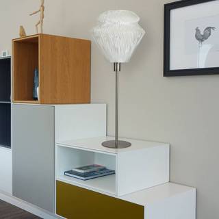 Tagwerk Designer bordlampe Lamell, Hvid/opal, Stue/spisestue, Plast, Design