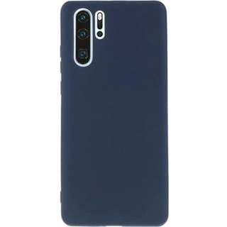 Huawei P30 Pro Anti-Fingeraftryk Mat TPU Cover - Mørkeblå
