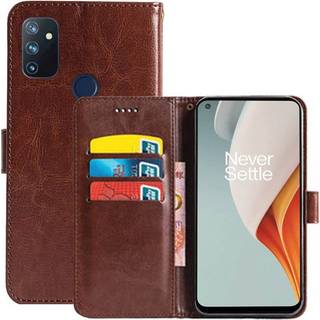 Wallet Cover 3-kort OnePlus Nord N100  - brun
