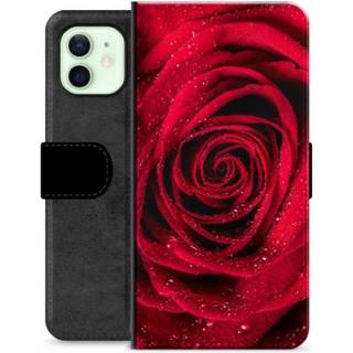 iPhone 12 Premium Flip Cover med Pung - Rose