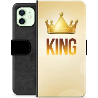 iPhone 12 Premium Flip Cover med Pung - Konge