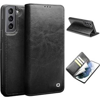 Qialino Classic Samsung Galaxy S21+ 5G Læderpung - Sort
