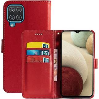 Wallet Cover 3-kort Samsung Galaxy A12  - rød