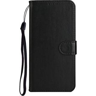Xiaomi Mi Note 10 Lite Læder Cover m. Pung & Strop - Sort