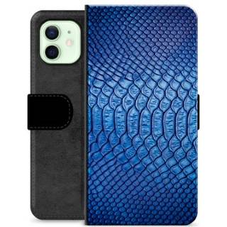 iPhone 12 Premium Flip Cover med Pung - Læder