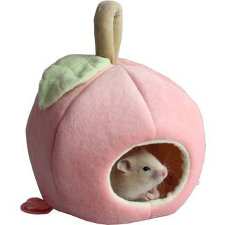 Aniac Pet Winter Hanging Fruit House Hammock Warm Bed Nest Tilbeh?r til Hamster Guinea Pig Hedgehog Chinchilla Hamster og Small Animals (Pink)