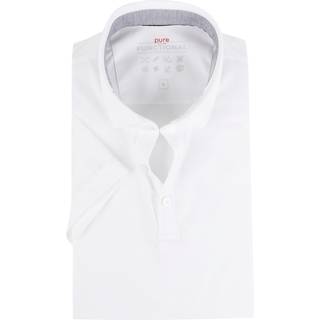 PURE Herren Polo-Shirt weiß Slim Fit
