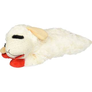 Multipet Lambchop Plush Dog Toy 10 """" Med Squeaker Type: Lambchop St?rrelse: Pakke med 2 til alle racest?rrelser