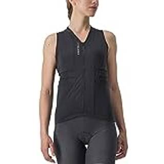 Castelli Anima 4 cykeltrøje uden ærmer light black/ivory dame - Størrelse Small