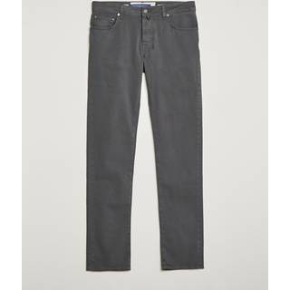 Jacob Cohën Bard Garment Dyed Gabardine Trousers Grey