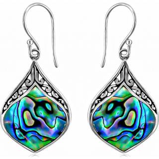 Shop lc boho h?ndlavet abalone shell dingle drop ?rering