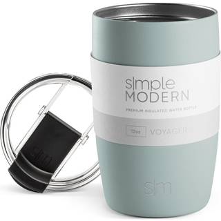 Simpel moderne rejsekaffekrus tumbler med flip l?g | Genanvendelig isoleret rustfrit st?l koldt bryg Iceed Coffee Cup Thermos | Gaver til kvinder
