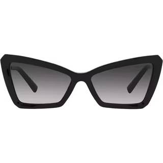 Tiffany Kvinde TF4203 80013C Solbriller Acetat Sort Grå Cat Eye Normal Skygge