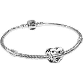 Pandora 39496 Damen-Armband Love You Mum Unendlichkeits-Herz