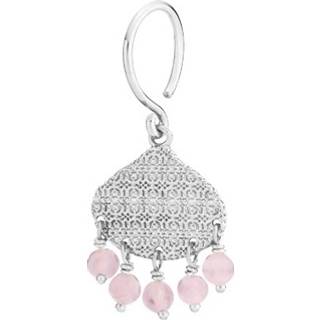 Boheme - Ørering pink Sølv - 1 par