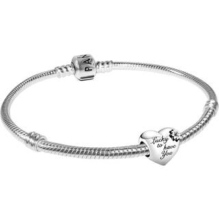 Pandora 51786 Damenarmband Silber 925 Herz & Kleeblatt