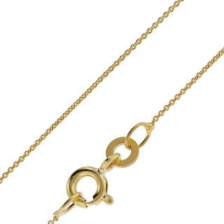 trendor 41814 feine Ankerkette für Anhänger 18 Karat Gold 750 0,8 mm breit