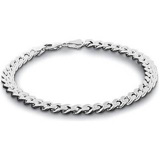 trendor 85864 Armband für Männer 925 Silber Massiv Panzerkette Breite 6,9 mm