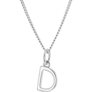 trendor 15210-D Damen-Kette mit Buchstabe D Anhänger Silber 925