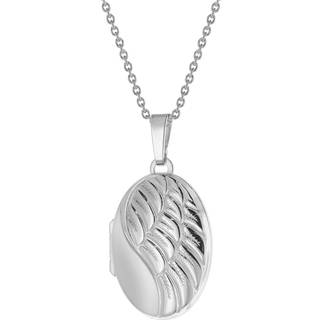 trendor 75772 Damen-Kette mit Flügel-Medaillon Silber 925